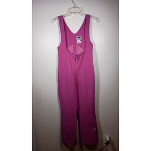 obermeyer Soft Shell Pant Snoverall Pink Womens Ski Snow Suit Size 12 Regular
